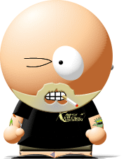 3D Rock South Park Caricature