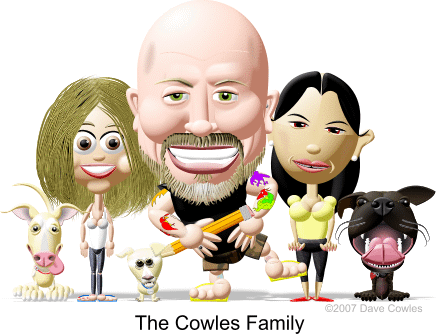 3D Caricature: The Cowles Family